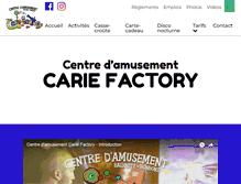 Tablet Screenshot of cariefactory.com